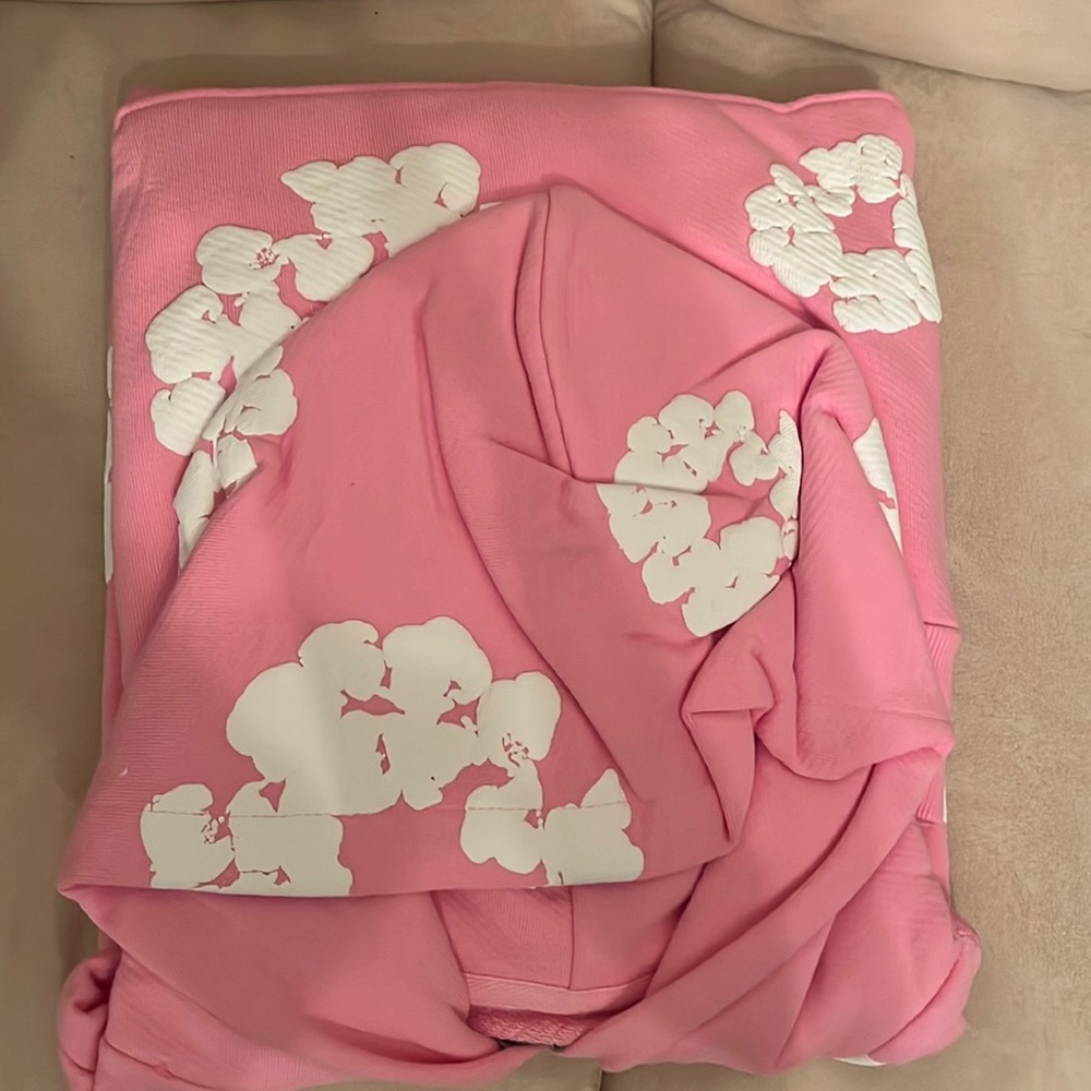 Authentic Denim Tears Hoodie Pink Size L